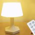 Baby Night Light With USB Charging Cable Remote Control Transparent Lampshade Rechargeable Table Lamp Bedside Table Lamp For Bedroom Living Room Bar Office Manu