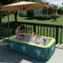 Baby Pvc Inflatable Swimming Pool Home Foldable Pool Inflatable Kids Play Bathing Tub Toy green 1 5 meters