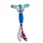 Baby Rattles BB Sticks Plush Doll Crib Bed Hanging Toy for Kids Newborn With teether blue