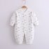 Baby Romper Infant Cotton Long Sleeves Cute Printing Breathable Jumpsuit For 0 1 Years Old Boys Girls white clouds 9 12M 80cm