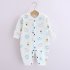 Baby Romper Infant Cotton Long Sleeves Cute Printing Breathable Jumpsuit For 0 1 Years Old Boys Girls blue animal 9 12M 80cm