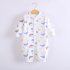 Baby Romper Infant Cotton Long Sleeves Cute Printing Breathable Jumpsuit For 0 1 Years Old Boys Girls blue squirrel 0 3M 59cm