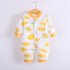Baby Romper Infant Cotton Long Sleeves Cute Printing Breathable Jumpsuit For 0 1 Years Old Boys Girls yellow lemon 3 6M 66cm