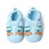 Baby Sandals Soft Sole Anti slip Princess Shoes Pu Leather Low Top Breathable First Walkers Shoes For Boys Girls blue 3 6M sole length 11cm