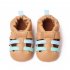 Baby Sandals Soft Sole Anti slip Princess Shoes Pu Leather Low Top Breathable First Walkers Shoes For Boys Girls blue 9 12M sole length 13cm