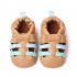Baby Sandals Soft Sole Anti slip Princess Shoes Pu Leather Low Top Breathable First Walkers Shoes For Boys Girls blue 3 6M sole length 11cm
