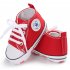 Baby Shoes Soft Sole Fashion Canvas Infant Toddler Sports Leisure Shoes dark blue 13CM