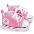 Baby Shoes Soft Sole Fashion Canvas Infant Toddler Sports Leisure Shoes Pink 12CM