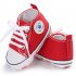 Baby Shoes Soft Sole Fashion Canvas Infant Toddler Sports Leisure Shoes Pink 12CM