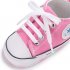 Baby Shoes Soft Sole Fashion Canvas Infant Toddler Sports Leisure Shoes Pink 12CM
