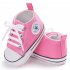Baby Shoes Soft Sole Fashion Canvas Infant Toddler Sports Leisure Shoes Pink 12CM