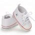 Baby Shoes Soft soled Canvas Multicolor Toddler Shoes for 0 18m Babies P white red strip 11CM bottom length