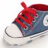 Baby Shoes Soft soled Canvas Multicolor Toddler Shoes for 0 18m Babies Light blue denim 13CM bottom length