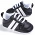 Baby Shoes Spring and Autumn Sports Soft soled Toddler Shoes for 0 18M Babies Black white border 12