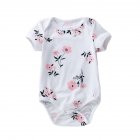 Baby Short Sleeves Bodysuit Sweet Printing Breathable Romper For 0-2 Years Old Boys Girls GBA037 0-3M S/59