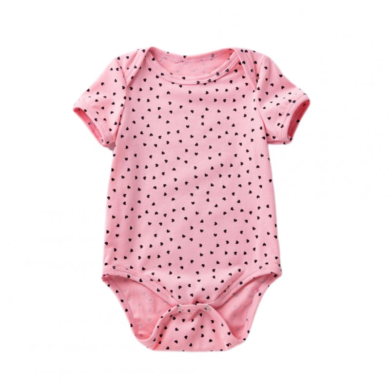 Baby Short Sleeves Bodysuit Sweet Printing Breathable Romper For 0-2 Years Old Boys Girls GBA039 12-18M XL/80
