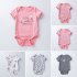 Baby Short Sleeves Bodysuit Sweet Printing Breathable Romper For 0 2 Years Old Boys Girls GBA039 12 18M XL 80