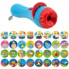Baby Sleeping Story Flashlight <span style='color:#F7840C'>Projector</span> Lamp Toys Early Education Toy for Kid Holiday Birthday Xmas Gift blue