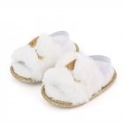 Baby Soft Shoes Soft-soled Glitter Cloth Bottom Toddler Shoes for 0-1 Year Old Baby White _12cm