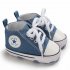Baby Soft Soled Shoes Canvas Breathable Shoes Light blue 11CM bottom length