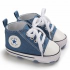 Baby Soft Soled Shoes Canvas Breathable Shoes Light blue 12CM bottom length