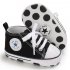 Baby Soft Soled Shoes Canvas Breathable Shoes black 12CM bottom length