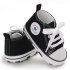 Baby Soft Soled Shoes Canvas Breathable Shoes black 13CM bottom length