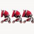 Baby Stroller Four wheel Lightweight Foldable Baby Carriage Two Way Baby Pushing Car With Mosquito Net Storage Basket Khaki