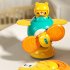 Baby Suction Cup Spinner Toys For 1 3 Years Toddlers Cartoon Flower Fingertip Spinning Top Sensory Toys For Boys Girls Glider