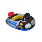 Baby Swimming Float Seat Portable Cartoon Infant Swimming Float Water Party Supplies For Boys Girls Party Gifts black police car