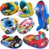 Baby Swimming Float Seat Portable Cartoon Infant Swimming Float Water Party Supplies For Boys Girls Party Gifts black police car