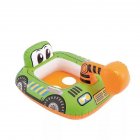 Baby Swimming Float Seat Portable Cartoon Infant Swimming Float Water Party Supplies For Boys Girls Party Gifts green crane