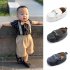 Baby Toddler Shoes Cute Pu Leather Anti slip Soft Sole Breathable Low Top Casual Infant Walking Shoes Dark blue 12 18month 13cm 62 6g