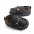Baby Toddler Shoes Cute Pu Leather Anti slip Soft Sole Breathable Low Top Casual Infant Walking Shoes Dark blue 12 18month 13cm 62 6g