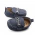 Baby Toddler Shoes Cute Pu Leather Anti slip Soft Sole Breathable Low Top Casual Infant Walking Shoes Dark blue 12 18month 13cm 62 6g