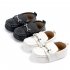 Baby Toddler Shoes Cute Pu Leather Anti slip Soft Sole Breathable Low Top Casual Infant Walking Shoes black 0 6month 11cm 50 2g