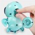 Baby Wind up Clockwork Playing Toys Cute Cartoon Animal Shape Toy For Kids Piggy blue