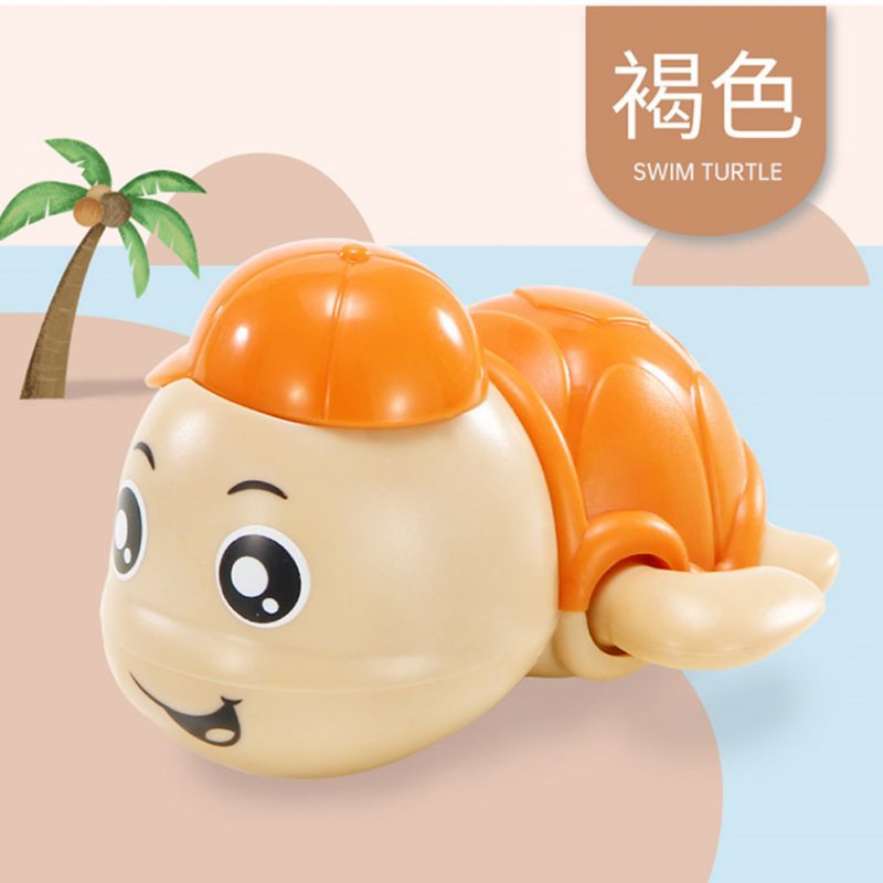 Baby Wind-up Clockwork Playing Toys Cute Cartoon Animal Shape Toy For Kids Turtle Orange