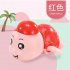 Baby Wind up Clockwork Playing Toys Cute Cartoon Animal Shape Toy For Kids Turtle red