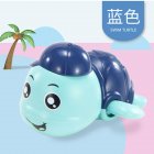 Baby Wind up Clockwork Playing Toys Cute Cartoon Animal Shape Toy For Kids Turtle blue