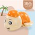 Baby Wind up Clockwork Playing Toys Cute Cartoon Animal Shape Toy For Kids Turtle Orange