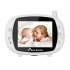 Baby monitor supports 2 4G wireless connectivity thanks to which it can be easily paired with its 3 5 Inch display  It can play songs and has 3m night vision 