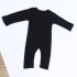Baby s Jumpsuit Cotton Cartoon Animal Pattern Print Romper for 0 3 Years Old Babies black 90cm