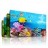 Background Paper Painting 3D Fish Bowl Wallpaper Double sided Aquarium Decorative Sticker C