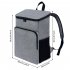 Backpack Cooler  Ice Chest Backpack With Leak proof Lining  Adjustable Shoulder Straps  Breathable Back Panel  Large Zippered Opening Insulated Backpack grey
