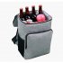 Backpack Cooler  Ice Chest Backpack With Leak proof Lining  Adjustable Shoulder Straps  Breathable Back Panel  Large Zippered Opening Insulated Backpack grey