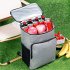 Backpack Cooler  Ice Chest Backpack With Leak proof Lining  Adjustable Shoulder Straps  Breathable Back Panel  Large Zippered Opening Insulated Backpack grey