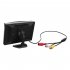 Backup Camera with 5 Inch Monitor Kit Waterproof Night Vision Rear View Camera Wired Back up Camera System Black