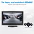 Backup Camera with 5 Inch Monitor Kit Waterproof Night Vision Rear View Camera Wired Back up Camera System Black