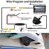 Backup Front Side View Camera 170   Wide Angle AHD 720P Reverse Rear Cam With 4 Infrared Lights For Car SUV RV Trailer black